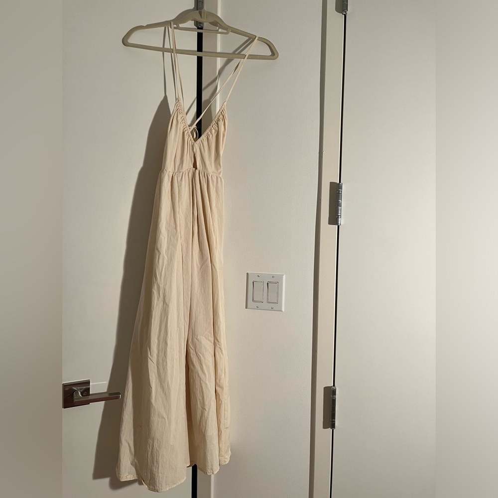 H&M cream dress